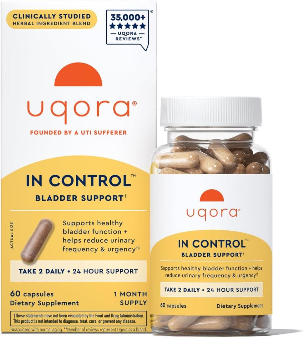 Uqora In Control, Daily Bladder Support, 60 Capsules, EXP 10/2027