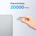 4 x USB C Adapter USB 3.0 (4 Pieces), USB C Female to USB Male, USB Type C Adapter for iPhone 15/14/13/12, iPad Pro/Mini/Air, Samsung Galaxy S21 S22 Plus/Ultra, Mac/Mac Book/Laptop