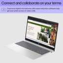 HP 15.6-inch Laptop, HD Touchscreen Display, AMD Ryzen 3 7320U, 8 GB RAM, 128 GB SSD, AMD Radeon Graphics, Windows 11 Home in S Mode, Natural Silver, 15- fc0099nr