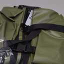 Haimont Dry Waterproof Roll Top Backpack Marine Dry Bag River Pack with Waist Belt Camping Surfing 60L, Army Green/Black
