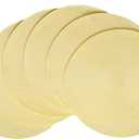 HODJOY Round Placemats Set of 6, Table mats for Indoor and Outdoor Dining Tables, Washable Woven Non-Slip Placemats 15inch (Straw Yellow)