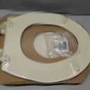 Mayfair Cassel Slow Close Toilet Seat, Easy Clean, Non Slip Premium Wood Seat, Easy Install, Made in USA, Round, Bone