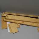 Bamboo Drawer Organizer - with Inserts & Labels, 17-22" - Adjustable Spring Loaded Kitchen Dividers for Utensils & Junk Storage - Expandable Silverware Separators for Organization