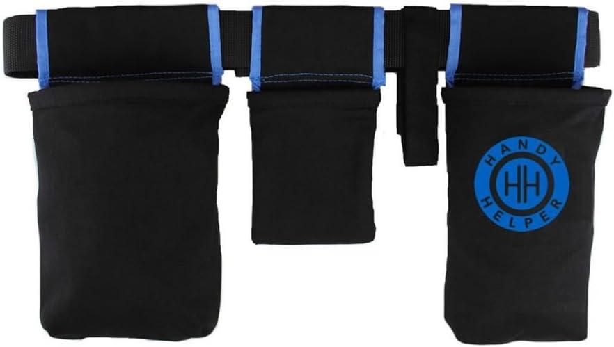 Handy Helper Tool Belt, Organizer, & Carrier for Home, Garden, & RV - Blue Piping