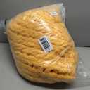 L'AGRATY Chunky Knit Blanket Throw - Soft Throw Blanket 50x60: 100% Hand Knitted Chenile Crochet Throw for Home Decor - Mustard Yellow