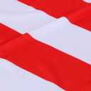 Adult Men Red and White Striped Tee Shirt Glasses Hat Outfit Suit Set Halloween Cosplay Costume Party Props (Large, Adult Men)