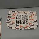 Cute Horse Gifts 2PCS Makeup Cosmetic Bag Canvas Tote Bag Beach Bag for Shopping Work Office, Horse Decor Stuff Merch Gift for Horse Lovers Women Friend Sister Girl Coworker Birthday Friendship
