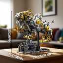 CSNRHG Mechanical Lion Building Block Toy Set Futuristic Mechanical Beast Model with Movable Parts & Gears Premium Mechanical Building Kit with Display Stand and Motor Ideal Gift for Boys & Adults