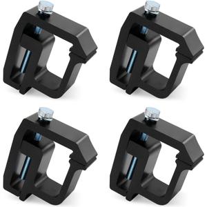 Truck Cap Mounting Clamps, Heavy Duty Camper Shell Clamps for Chevy Silverado Sierra 1500/2500/3500, for Dodge, for Ram 1500/2500/3500, F150 F250, for Mitsubishi, for Toyota (4 pcs)