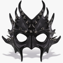Steampunk Metallic Devil Mask Costume Accessory
