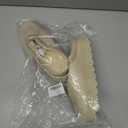 Women's Fuzzy Cozy Warm Slippers Indoor and Outdoor Slip On Cute House Fluffy Clogs (Beige)