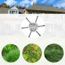 2PCS Universal Steel Wire Grass Trimmer Head,2025 New String Trimmer Replacement Head Steel,6 Inch Wire Brush Weed Trimmer Head,Universal Wire Weed Eater Head,for Lawn Mower Tray(6 Blade)