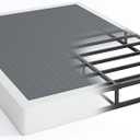 QEROMY 7 Inch Low Profile Box Spring, Sturdy Metal Frame Mattress Foundation, Easy Assembly, Quiet & Noise-Free, Queen Size