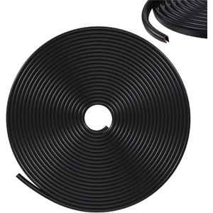 32Ft(10M) Door Edge Guards Car Door Edge Guards U Shape Car Door Protector Rubber Seal Door Guard Internal Double Sided Tape (No Glue Required), Black
