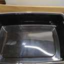 IRIS USA Cat Litter Box XX-Large Open Top with High Sided Walls Tall Scatter Shield Scoop Included Easy Clean Plastic Pan for Big Cats Kittens Multi-Cat Households 30"L x 20"W x 14"H Black