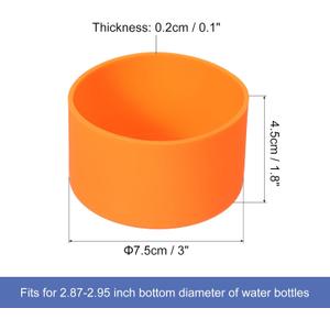 Silicone Boot, Bottom Sleeve Protector, Anti-Slip Protective Sleeve for Water Bottle, Car Travel Cup