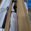 FREDBECK 36X84 Bifold Barn Door White with Hardware, Water-Proof PVC Surface,Assembly Required