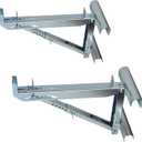 Ladder Jacks Scaffold Bracket, Two-Rung Short Body Extension Ladder Jack for Working Stage (1 Pair)