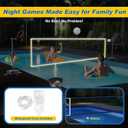 Volleyball Rebounder Net 7x4 FT, 5-Angle Adjustable Bounce Back Net, Steel Frame & PE Training Net for Volleying/Spiking, Rust-Resistant & Durable w/Travel Bag, 2 NETS, Adjustable Height & Width