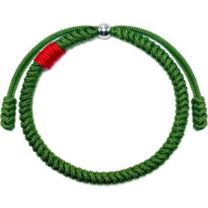 LAMIBEE Original Tibetan Bracelet Black Red and Multicolor Buddhism Handmade Knot Lucky Rope Bracelet Friendship and Couple Bracelet