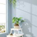 mamonhome Blue Grasscloth Textured Wallpaper 24in X 393in Fabric Contact Paper White Wall Paper Linen Peel and Stick Self-Adhesive Thick Vinyl Embossed Film Wallpaper