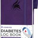 Clever Fox Diabetes Log Book  Daily Diabetic Food Journal with Blood Glucose Tracker  Blood Sugar Notebook for Diabetics Control (Purple) (Pocket size (3.7" x 6.7"))