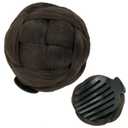 IMISSU Braided Chignon Dancer Hair Donut Hairpieces Scrunchie Claw Hair Bun Updo for Wedding Party (M3 Chocolate Brown)