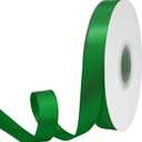 7/8 Inch x 50 Yards Ribbon Double Face Green Satin Ribbon Polyester Fabric Ribbon,  Ideal for Gift Wrapping Crafts Wedding Decor Hair Bow