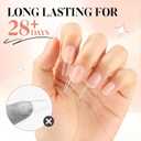 UNA GELLA Gel Nail Glue, Solid Nails Gl ue Gel 40g Lamp Curing Needed Soak Off G LUE Strong Nail G LUE G el for Acrylic Fake Nails Tips Extension Press On Nails for Gelly Tips