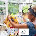 Handheld Sewing Machine, Portable, Mini Sewing Machine, Easy to Use, Fast Sewing Speed, Suitable for Sewing Clothes, Fabric, DIY Home Machine for Beginners (Black)