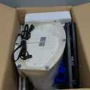 Standing Garment Steamer Professional Steamer for Clothes 25s Fast Heat-up with Rotating Ironing Head 1.6L/54 fl.oz Water Tank, Self-cleaning Function, Foldable Ironing Board, Ironing Gloves (White)