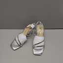 DREAM PAIRS Womens High Stilettos Heels Open Toe Square Sandals Ankle Strap Pumps Sexy Comfort Strappy Dress Shoes Party Wedding Heeled Sandals (7.5, Silver)