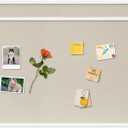 DAHAPYBOO Cork Board with Linen White 2Pack,Bulletin Board 36"x24" Hanging Corkboards for Office Home School Message Board or Vision Board Decoration.