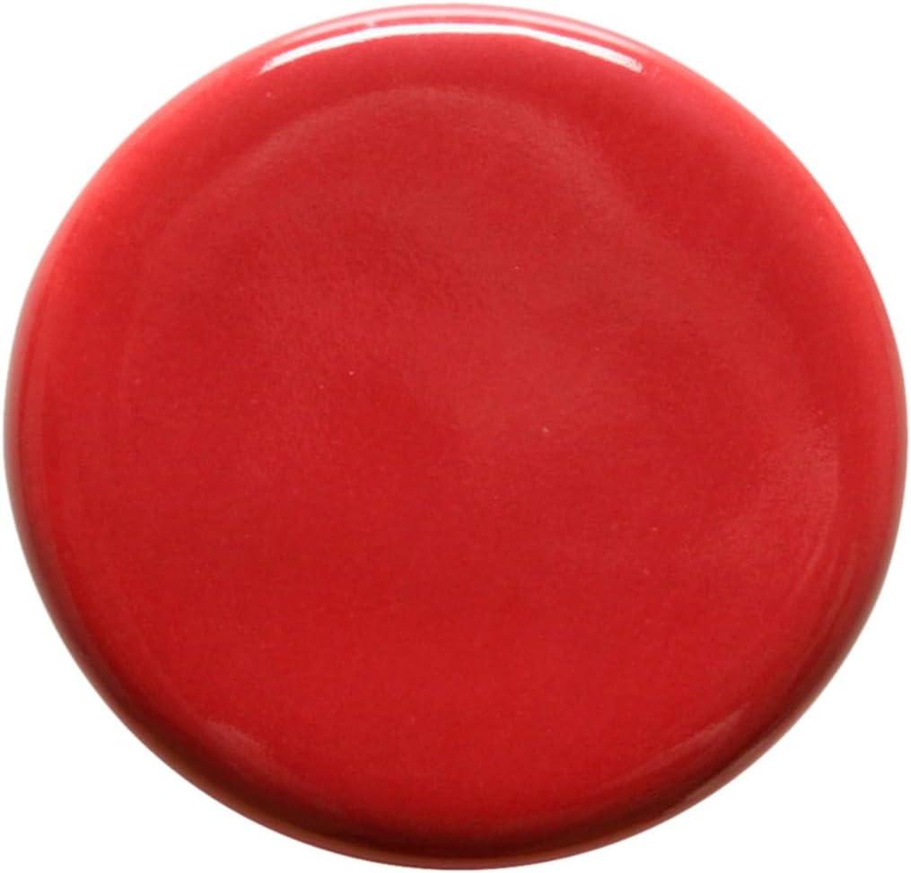 AMACO Teacher's Palette TP-58 Brick Red Gloss Glaze Pint, 16 oz. (473 mL), Low Fire Cone 05 (TP) Intermixable Liquid Ceramic Pottery Glaze for Bisque
