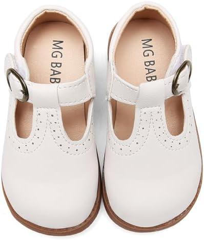 DADAWEN Girl's Classic Mary Jane School Uniform Shoes Flat Dress Shoes 22