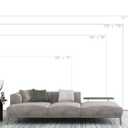 Watercolor Pink Tropical Botanical Leaf Wallpaper Mural for Nursery Girls Bedroom (Not Peel and Stick)