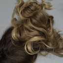 WERD Long Dirty Blonde Wig for Women Ombre Wavy Blonde Wigs Synthetic 26 Inch Middle Part Curly Blonde Wig for Cosplay Party Use