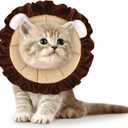 Leifide Soft Cat Cone Puppy Dog Recovery Collar Comfortable Pet Neck Lightweight Adjustable Protective Cone for Cat Kitten Prevent Licking Wounds