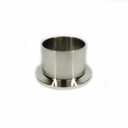 Sanitary Weld On Ferrule, 4" Tri Clamp/Tri Clover Fitting, Stainless Steel 304