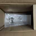 2 Pack Hinge Pin Door Stopper Brushed Satin Nickel - Adjustable Heavy Duty Hinge Pin Door Stop with White Rubber Bumper Tips