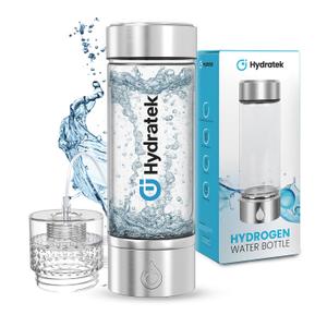 Hydrogen Water Bottle Generator with SPE/PEM Technology, Ionized Water Bottle, Portable Hydrogen Water Ionizer Machine 420 ml for Gym, Hiking, Cycling, Running & Outdoor Use