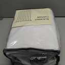 INOVADAY Pinch Pleated Curtains, 100% Light Blocking Linen Pinch Pleat Blackout Curtains for Bedroom, Thermal Insulated Blackout Drapes 2 Panels Set for Living Room - White, W40 x L96