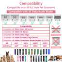 Professional A5 Style Animal Hair Clipper Attachment Guard Guide Cutting Combs 76926-900, Compatible with Oster Classic 76 A5 Andis AG BG Wahl KM Pet Groomers (Magenta, #2-1/4")