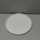 Silicone Bathroom Countertop and Vanity Tray-10 Inch Round Silicone Bathroom Tray, Modern Bathroom Decor, Coffee Table Decor, Decorative Tray for Candle, Perfume, Plants (White)