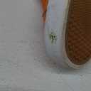 Women's Slip on Shoes Non Slip Fashion Canvas Sneakers Low Top Casual Shoes (6.5, Orange)