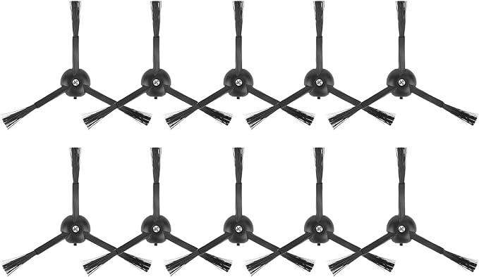 10 Pack Replacement Side Brushes for Roborock S8 Pro Ultra, S7 Max Ultra, S7 MaxV, Q Revo, Q5, Series of Q7 Max / Q8 Max /S8/S7/Q7/Q5/S6/S5/S4/E5/E4/E3/E2 Robot Vacuum Cleaner. Black