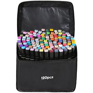 120 Colors Alcohol Markers, Dual Tip Markers,Fine & Chisel Tip,Art Markers for Kids and Adult, Drawing Markers Set Pefect Gift for Kids, Teens, Artists