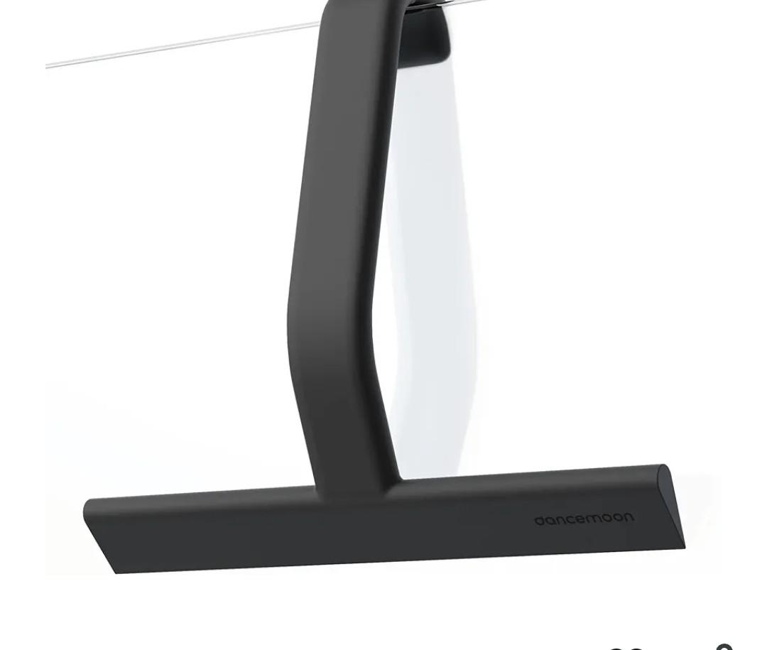 dancemoon JustHang Shower Squeegee for Glass Doors, All-in-One Piece Silicone Squeegee with Built-in Hook for Bathroom, Window, Mirror, Tile Wall, Car, Streak-Free Bathroom Cleaner Tool,10 Inch Black