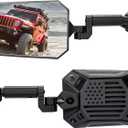 JOYTUTUS Mirrors Doors Off Compatible with 2018-2023 Wrangler JL/JLU & Gladiator JT, JL Side Mirrors with Ball Adapter, Wider View No Vibrate & Wobble (NOT FIT 2024 2025 Wrangler & Gladiator JT) (Black)