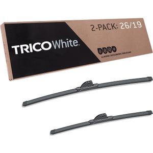 TRICO White 26" + 19" Extreme Weather Premium Winter Automotive Replacement Windshield Wiper Blades (Set of 2), Passenger and Driver Side All-Weather Beam Wiper Blades for Select Vehicle Models